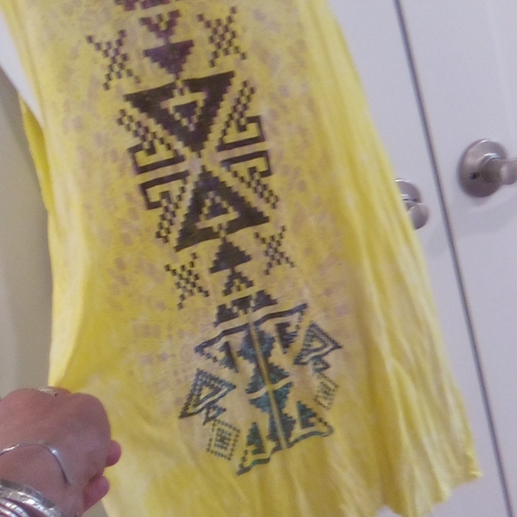 Cute Oversized Tank Top Dress Aztec Tribal Print - Picture 7 of 12